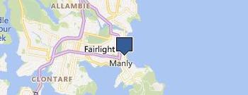 Manly Paradise Beachfront Motel & Apartments location map