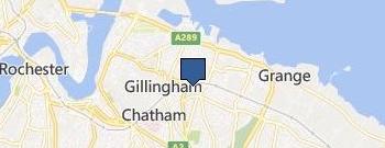 Blueline Plumbers Gillingham location map