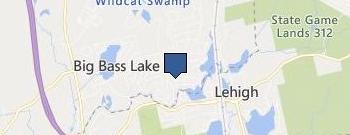 Poconos Luxury Vacation Rental location map