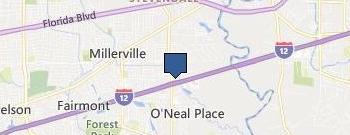 The Baton Rouge Fence Company location map