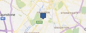 Alston House Care Home Leicester location map