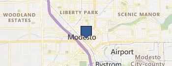 Modesto Fence Company location map