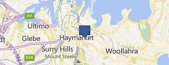 Bond cleaning Sydney location map