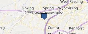 CertaPro Painters of Reading, PA location map