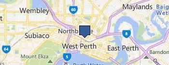 Carpet Cleaning For Perth location map