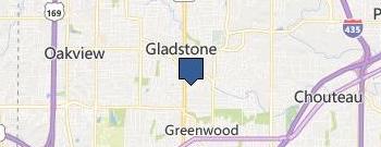 Garage Door Repair Services Gladstone location map