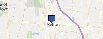 Garage Door Repair Services Team Belton location map