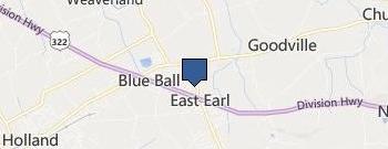 Keystone Custom Decks location map