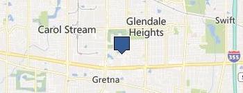 Locksmith Glendale Heights location map
