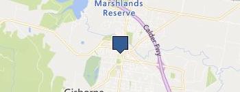 Carpet Cleaning Gisborne location map