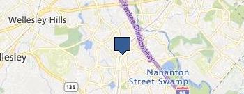 Locksmith Service Needham  location map