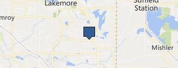 S&F Staffing Akron location map