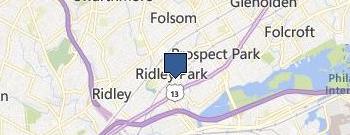 Ridley Park Locksmith Service location map