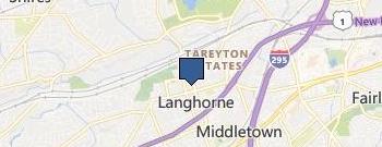 Langhorne Locksmith Service location map