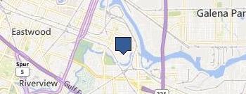 Houston towing location map