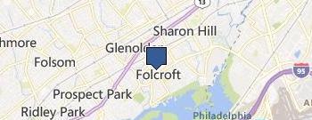 Folcroft Locksmith Service location map