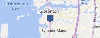Gibsonton Locksmith Service location map