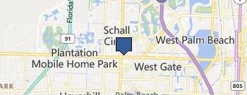 HUSTLER® Hollywood West Palm Beach location map