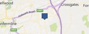 Sonnys Taxis Dunfermline location map