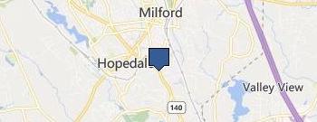 Hopedale Locksmith Service location map