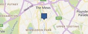 Dentist in Earlsfield - Dove Dental & Wellbeing Spa location map
