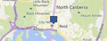 Curtain Cleaners Canberra location map