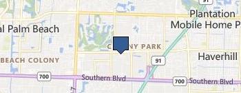 Party bus rental west palm beach location map