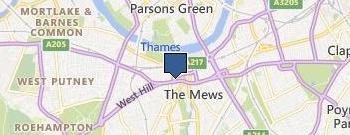 Wandsworth Electricians location map