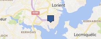 Parquet-Lorient location map