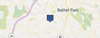 Bethel Park Locksmith Service location map