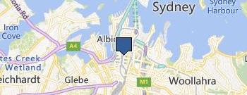 Blocked Drains Sydney location map