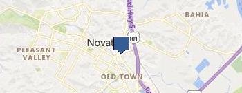 Utopia Property Management-Novato-Woodside location map