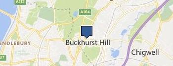 Buckhurst Hill Roofing Pros location map