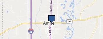 A - Stain location map