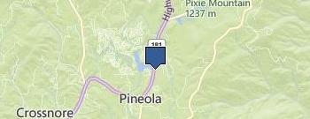 Linville Area Mountain Properties location map