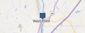 Houston Pulpwood and Logging location map