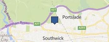 Optimum Roofing location map