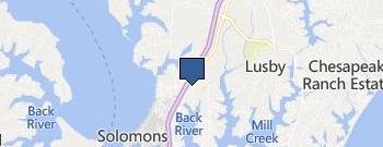 Tidewater Dental of Solomons location map