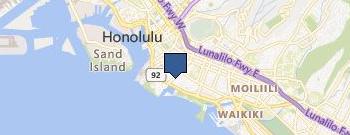 The Honolulu painting company location map