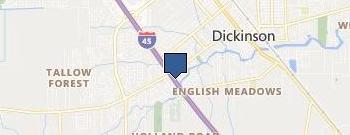 Locksmiths Dickinson Texas location map