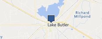 R Hardscaping of Lake Butler location map