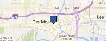 The Des Moines Garage Builders location map