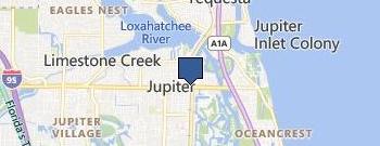 Jupiter Landscaping location map