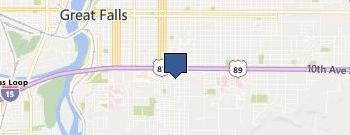 Allgreen Tree Service Great Falls location map