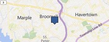 Broomall Tristate Landscaping location map
