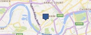 Fulham Electricians location map