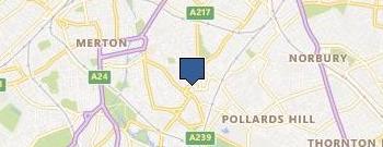 Merton Taxis Cabs location map