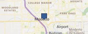 The Modesto Painters location map