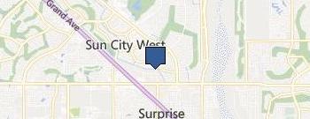 A+ Plus Windshield Replacement in Surprise location map