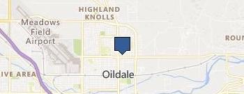 The Bakersfield Roofers location map